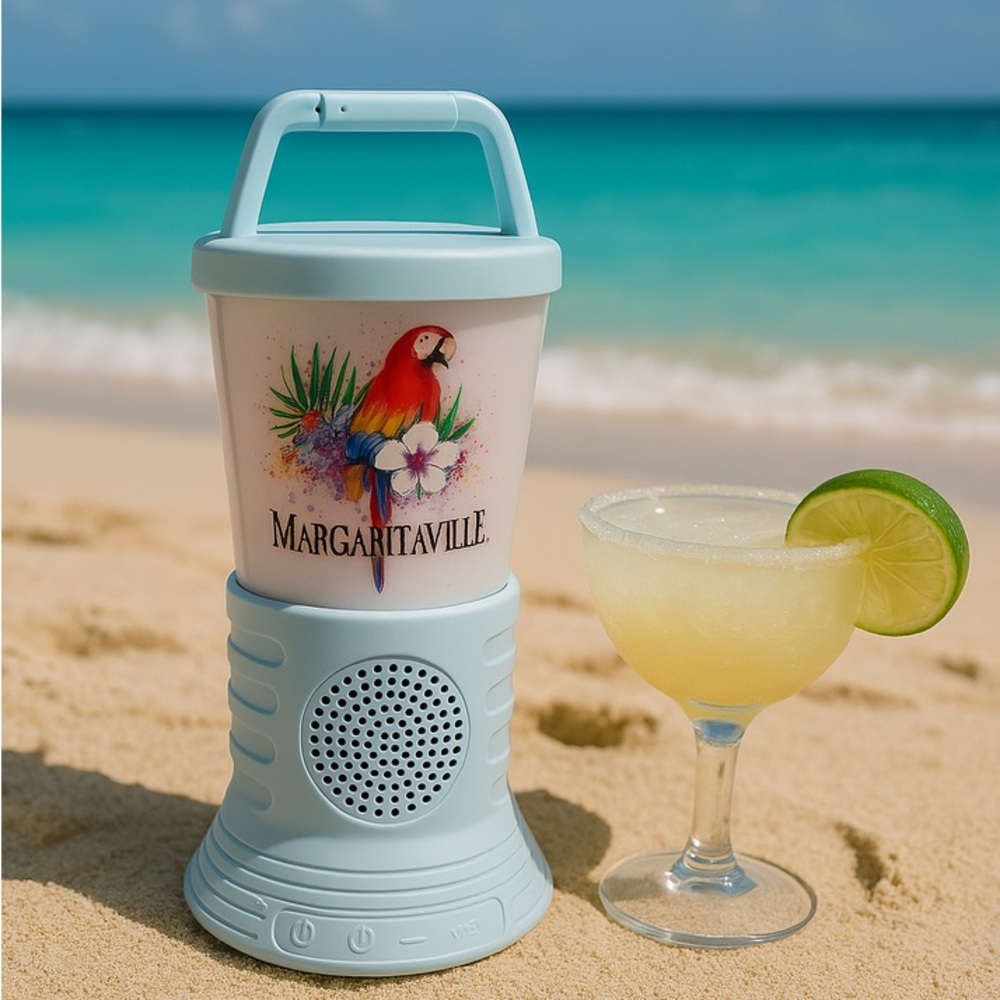 NWT Margaritaville Light The Way Lantern Wireless Speaker  3 Multicolored LEDs